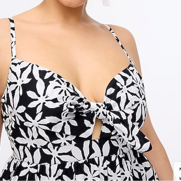 J. Crew Black and White Floral Dress - Picture 2 of 5